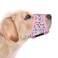 LUCKYPAW Dog Muzzle Anti Biting Barking and Chewing with Comfortable Mesh Soft Fabric and Adjustable Strap Suitable for Small Medium and Large DogsPink CakeS