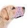 LUCKYPAW Dog Muzzle Anti Biting Barking and Chewing with Comfortable Mesh Soft Fabric and Adjustable Strap Suitable for Small Medium and Large DogsPink CakeS