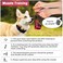 LUCKYPAW Dog Muzzle Anti Biting Barking and Chewing with Comfortable Mesh Soft Fabric and Adjustable Strap Suitable for Small Medium and Large DogsRed TrimL