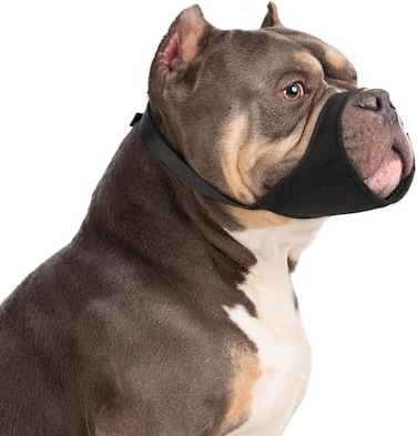 Winmany Large Medium Dog Muzzles Short Snout Dogs Muzzle to Prevent Biting Barking Eating Fit for Bully Boxer Chow Chow for Grooming Walking XL