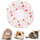 WCDJOMOP Adjustable Rabbit Protection Cone CollarSoft Pet Recovery Collar for RabbitsChinchillaGuinea PigsKittens After Surgery Wound HealingElizabeth Neck ECollar for Small Animals XS Pink Cherry