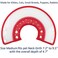 Bolbove Pet Plastic Clear Cone Recovery ECollar with Dots Design Soft Edge for Small Dogs Cats Medium Red