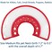 Bolbove Pet Plastic Clear Cone Recovery ECollar with Dots Design Soft Edge for Small Dogs Cats Medium Red