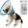 Bolbove Pet Plastic Clear Cone Recovery ECollar with Dots Design Soft Edge for Small Dogs Cats Small Blue