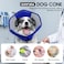 SUNFURA Dog Cone Soft Cone for Dogs to Stop Licking Pet ECollar Alternative After Surgery Adjustable Pet Recovery Collar for Wound Healing Blue Small