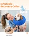 Supet Inflatable Dog Cone Collar Alternative After Surgery Doggie Neck Donut Collar Recovery ECollar for Post Surgery Soft Dog Cone for Small Medium Puppies Cats
