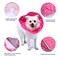 WZ PET Adjustable Dog Cat ConeSoft Recovery Cat Cone CollarDog Protective Collar for Cats and Puppy SurgeryPinkSmall