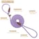 BTINESFUL 5ft 6ft 7ft Slip Lead Dog Leash 14 Nylon Rope Dog Training Leash for Small Medium Dogs Outdoor NoPull Walking Behavior Training Purple 14 7 FT