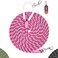 Codepets Nylon Dog Leash 6FT 10FT 20FT 30FT Diameter 25 Inch with Comfortable Silicone Handle Highly Reflective No Tangle for Medium Large Dogs Outside Walking Camping Backyard Pink 20FT