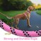 Codepets Nylon Dog Leash 6FT 10FT 20FT 30FT Diameter 25 Inch with Comfortable Silicone Handle Highly Reflective No Tangle for Medium Large Dogs Outside Walking Camping Backyard Pink 20FT