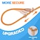 Grand Line Slip Lead Dog Leash No Pull Training Dog Lead with 5ft Reflective Rope Durable CollarFree for Small Medium Large Dogs and Puppies OrangeM