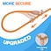 Grand Line Slip Lead Dog Leash No Pull Training Dog Lead with 5ft Reflective Rope Durable CollarFree for Small Medium Large Dogs and Puppies OrangeM