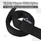Hi Kiss HIKISS Long Dog Leash Obedience Recall Training Agility Lead with Thickening Material for Large Dog 15ft 20ft 30ft 50ft 100ft Training Leash Black 50ft