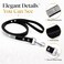 JWPC Bling Rhinestone Dog Leash 4 ft Long 58 Wide Dog Leash for Medium Small DogsCats Training Walking and RunningBlack