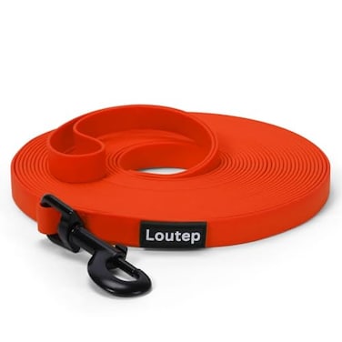 Loutep Waterproof Dog Leash 10ft 16ft 30ft 50ft PVC Recall Long Line Dog Leash Beach Swimming Tracking Training Dogs Lead for Small Medium and Large Dogs