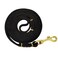 LWBMG Leather Dog Leash for Small Medium Dogs 6ft Soft Genuine Leather 38 Width Black
