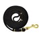 LWBMG Leather Dog Leash for Small Medium Dogs 6ft Soft Genuine Leather 38 Width Black