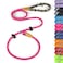 Lynxking lynxking Slip Lead Dog Leash Reflective Heavy Duty Comfortable Strong Rope Leash for Large Medium Small Dogs No Pull Pet Training Pink Large 12in x 6ftSlip Lead