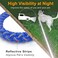 Mycicy 234610 Foot Reflective Dog Leash Heavy Duty Strong Nylon Rope Braided for Large Medium Small Dogs Walking Training Leads Blue 6ft 12