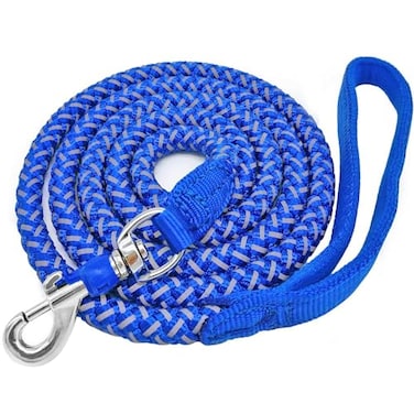 Mycicy 234610 Foot Reflective Dog Leash Heavy Duty Strong Nylon Rope Braided for Large Medium Small Dogs Walking Training Leads Blue 6ft 12