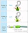 Mycicy 234610 Foot Reflective Dog Leash Strong Nylon Rope Braided Heavy Duty for Large and Medium Small Dogs Walking Training Leads Green 6ft 34