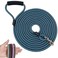 Shorven Nylon Strong Dog Rope Lead Leash Training Dog Lead with Soft Handle 620 FT Long BlueBlack Dia05 10FT