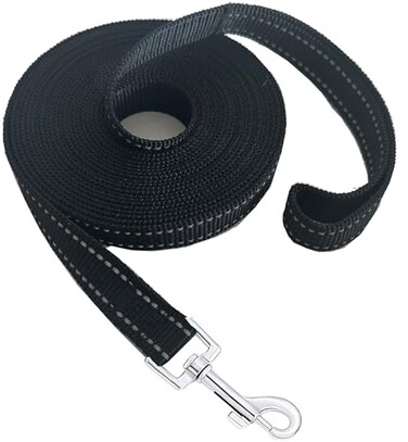 MANDAO Nylon Training Dog Leash for Small Medium Dogs 15ft 20ft 30ft 50ft 100ft Reflective Long Leash DogPuppy Lead for Obedience Recall Training Camping