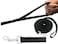 PETGOGO 15ft 20ft 30ft 40ft 50ft Long DogPuppy Lead Obedience Recall Training Dog Leashes for Small Medium Dogs Camping Training Play or Backyard 15 FT Black