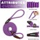 PetiFine Slip Lead 6FT x 38 Reflective Durable Dog Training Leash Heavy Duty Adjustable Nylon Dog Rope Leash for Small to Large Dogs Purple