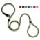 PetiFine Slip Lead Dog Leash 6FT x 12 Reflective Durable Training Rope Heavy Duty Adjustable Nylon for Small Medium Large Dogs Green