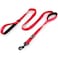 Primal Pet Gear Dog Leash 6ft LongTraffic Padded Two HandleHeavy DutyReflective Double Handles Lead for Control Safety TrainingLeashes for Large Dogs or Medium DogsDual Handles LeadsRed
