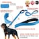 Primal Pet Gear Dog Leash 8ft Long Blue Traffic Padded Two Handle Heavy Duty Double Handles Lead for Control Safety Training Leashes for Large Dogs or Medium Dogs Dual Handles Leads