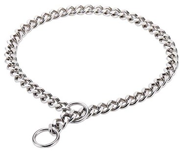SGODA Chain Dog Training Choke Collar SUS304 16in 25mm