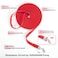 Siumouhoi DogPuppy Obedience Recall Training Agility Lead 15ft 20ft 30ft 40ft 50ft Training Leash Great for Play Camping or Backyard Red 50ft
