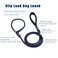 MoTaity Slip Lead Dog LeashStrong Nylon Rope Leash and Padded HandleNo Pull Outdoor Walking Training Lead for Small Medium Large Dogs Black 126ft