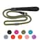 AaufiLux Strong Slip Rope Dog Training Leash 4ft Heavy Duty Durable Braided Nylon Lead with Rubber Stopper Padded Handle Large Medium Small Dogs No Pull Walking Purple 12 x 4ft