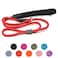 AaufiLux Strong Slip Rope Dog Training Leash 6ft Heavy Duty Durable Braided Nylon Lead with Rubber Stopper Padded Handle No Pull Walking for Medium Large Dogs Red 12 x 6ft