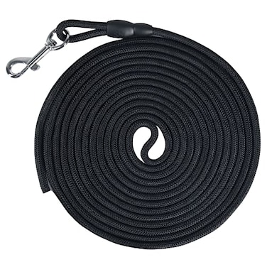 Vivifying Long Dog Leash 32FT Floating Leash for Dog Training Lightweight Check Cord Rope for Outdoor Hiking Swimming Beach and Lake Black
