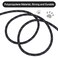 Vivifying Long Dog Leash 32ft Reflective Dog Training Leash for Outside and Yard Floating Long Line Lead with Soft Handle for Camping Hiking Swimming and Beach Black