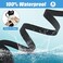 Vivifying Waterproof Dog Leash 20FT Dog Training Leash Durable PVC Coated Webbing Long Lead with Soft Handle for Camping Backyard Playing Beach and LakeBlack