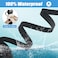 Vivifying Waterproof Dog Leash 32FT Long Leash Durable Dog Recall Training Lead Great for Outdoor Hiking Training Yard BeachLake and SwimmingBlack