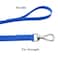 NIMBLE Waterproof Dog Training Leash 50FT 30FT 15FT 10FT 5FT Heavy Duty Recall Long Lead for Large Medium Small Dogs 50FT Blue