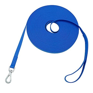 NIMBLE Waterproof Dog Training Leash 50FT 30FT 15FT 10FT 5FT Heavy Duty Recall Long Lead for Large Medium Small Dogs 50FT Blue