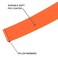 Qiaosite Waterproof Long Leash Durable Dog Recall Training Lead Great for Outdoor Hiking Training Yard Beach and Swimming Orange 10ft