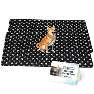 EZwhelp Reusable Dog Pee Pads Washable Waterproof Mats for Dog Potty Training or Whelping Pads 48x72 Inch 2 Pack