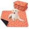 Lepark Washable Pee Pad for Dogs of 2Pack Reusable Puppy NonSlip Pet Training PadsOrange3648
