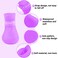 Cdycam Cute Little Pet Dog Puppy Rain Snow Boots Shoes Booties Candy Colors Rubber Waterproof AntiSlip Purple XLarge