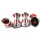 Zunea ZUNEA Small Dog Shoes for Hot Pavement Summer Breathable Mesh Boots Adjustable Non Slip Zipper Pet Dogs Booties White PU Paw Protector Red 4