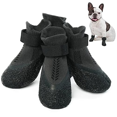 Nanaki Dog Socks for Puppy Small Medium Senior Dogs AntiSlip Dog Grip Socks with Rubber Fix Straps