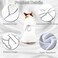 HDKUW Dog Bathrobe Microfiber Fast Drying Absorbent Hooded Bath Towel White for Puppy Small Medium Large Dog Cat S White